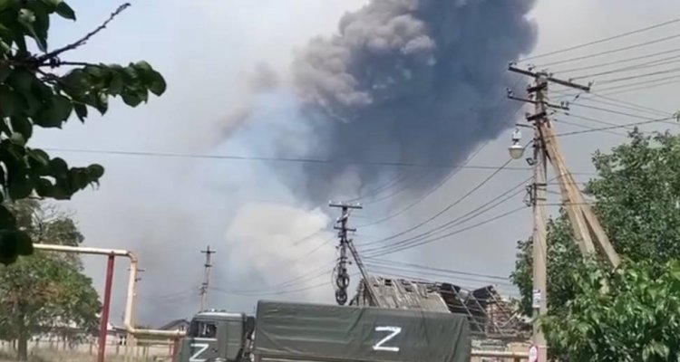 В окупованому Криму знищено склад боєприпасів та нафтобазу (ВІДЕО)